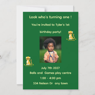Convite de aniversário
