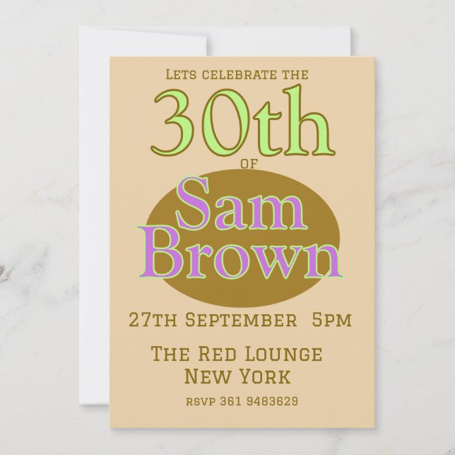 Convite de Aniversário (Frente)