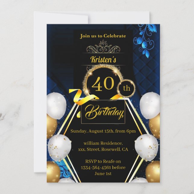 Convite de Aniversário (Frente)