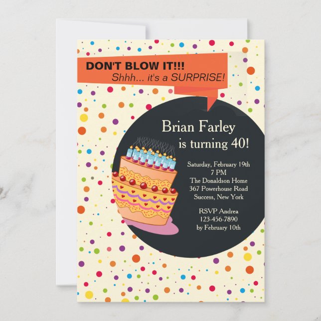  Convite de aniversário (Frente)