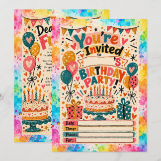 Convite de aniversário