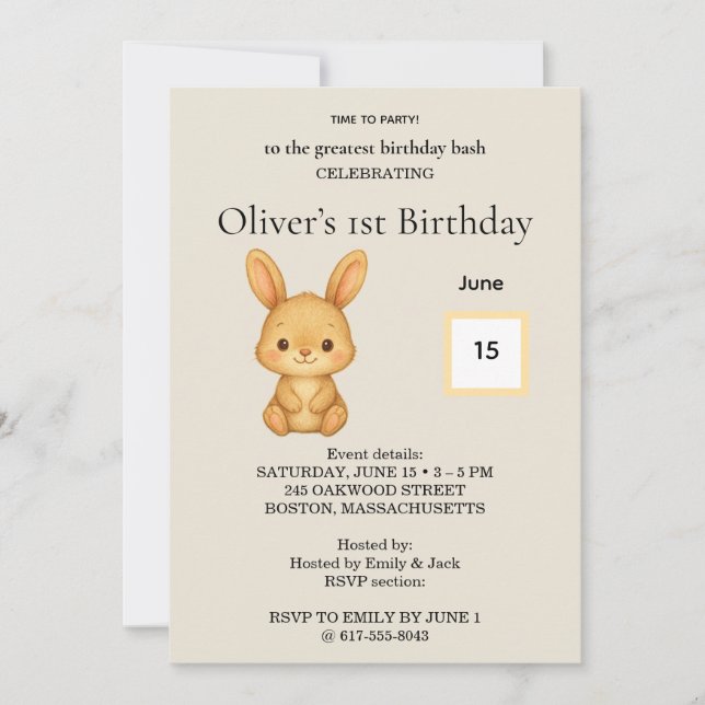 Convite de Aniversário (Frente)