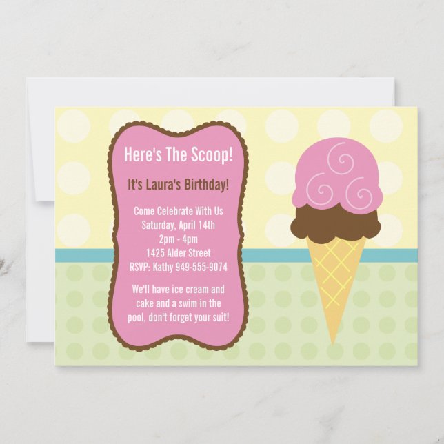 Convite de aniversário (Frente)