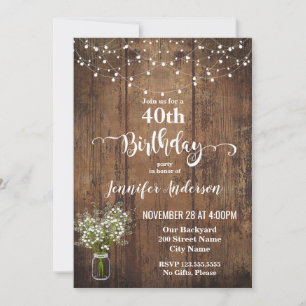 Convite de aniversário