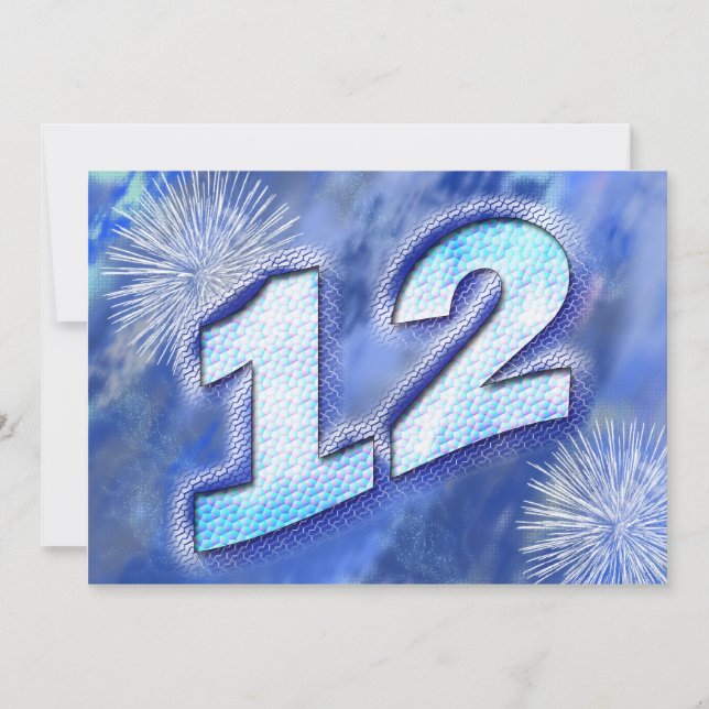 Convite de aniversário 12 (Frente)