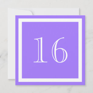 convite de aniversário 16 - Lilac Roxo