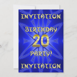 Convite de aniversário 20
