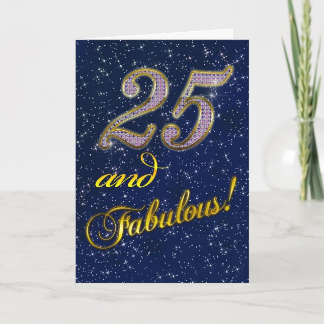 Convite de aniversário 25 (Frente)