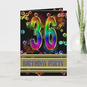 convite de aniversário 36