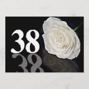 Convite de aniversário 38 anos velho
