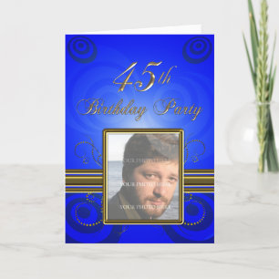 convite de aniversário 45