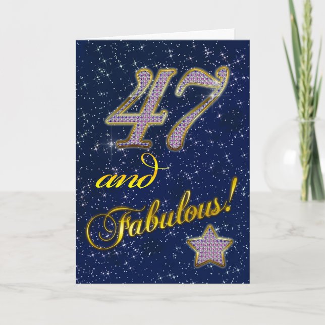 convite de aniversário 47º (Frente)