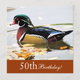 Convite de aniversário 50º Pato de Madeira