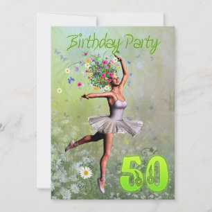 convite de aniversário 50