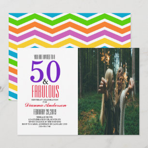 Convite de aniversário 50