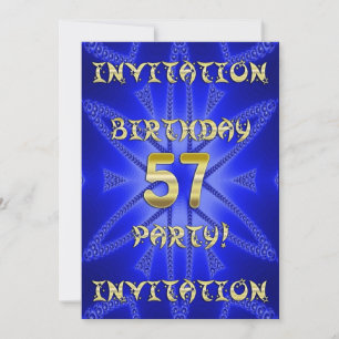 convite de aniversário 57º