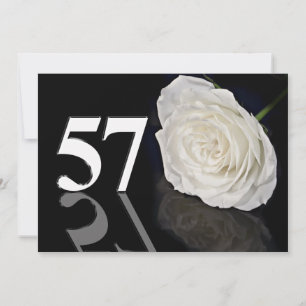 Convite de aniversário 57 anos velho