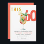 Convite de aniversário 60º moderno Bubble Coral<br><div class="desc">Divertido moderno Bubble Coral Beba 60º Convite de aniversário Que maneira divertida de celebrar alguém especial!</div>