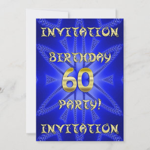 convite de aniversário 60