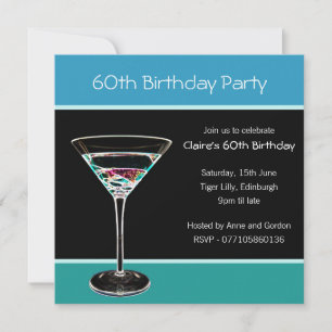 convite de aniversário 60