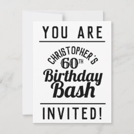 convite de aniversário 60