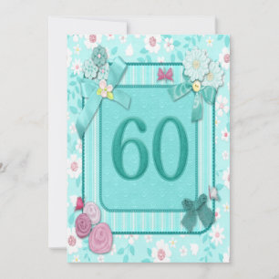 convite de aniversário 60