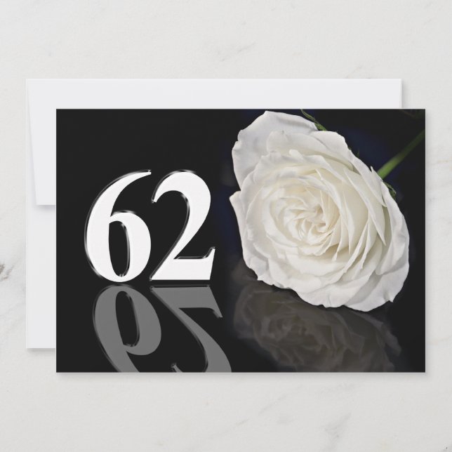 Convite de aniversário 62 anos (Frente)