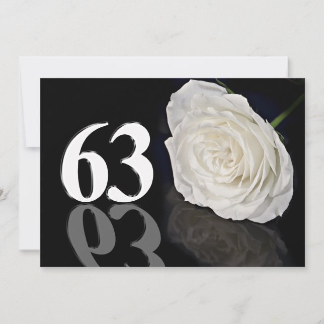 Convite de aniversário 63 anos (Frente)