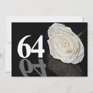 Convite de aniversário 64 anos