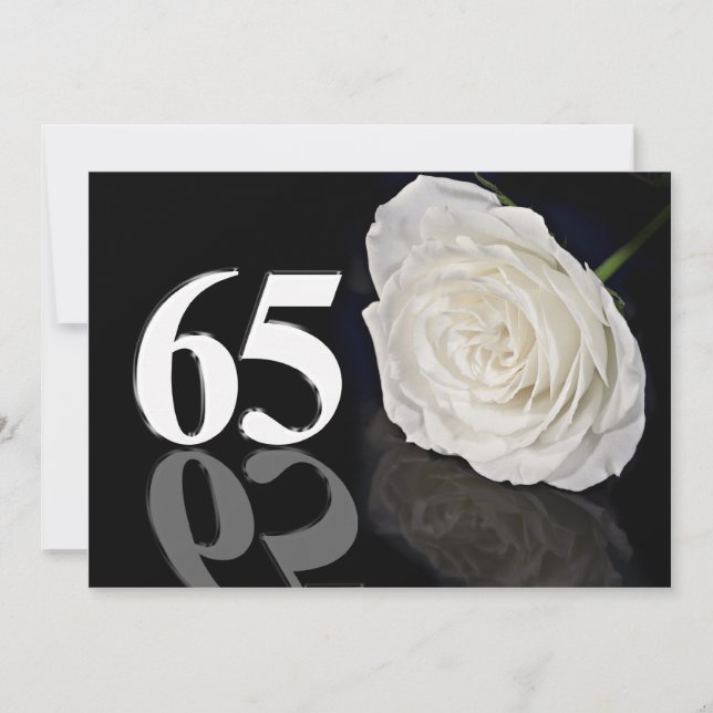 Convite de aniversário 65 anos (Frente)