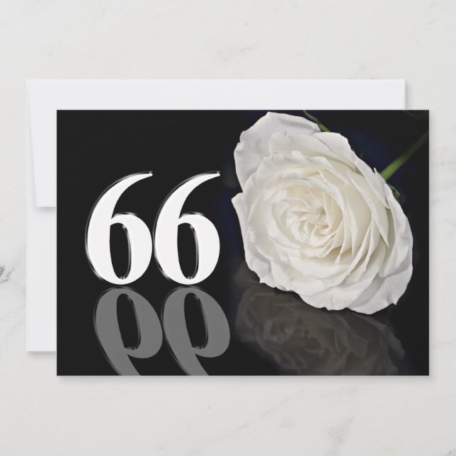 Convite de aniversário 66 anos (Frente)