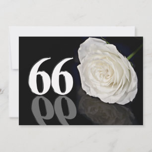 Convite de aniversário 66 anos