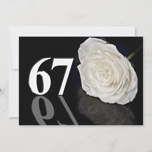 Convite de aniversário 67 anos (Frente)
