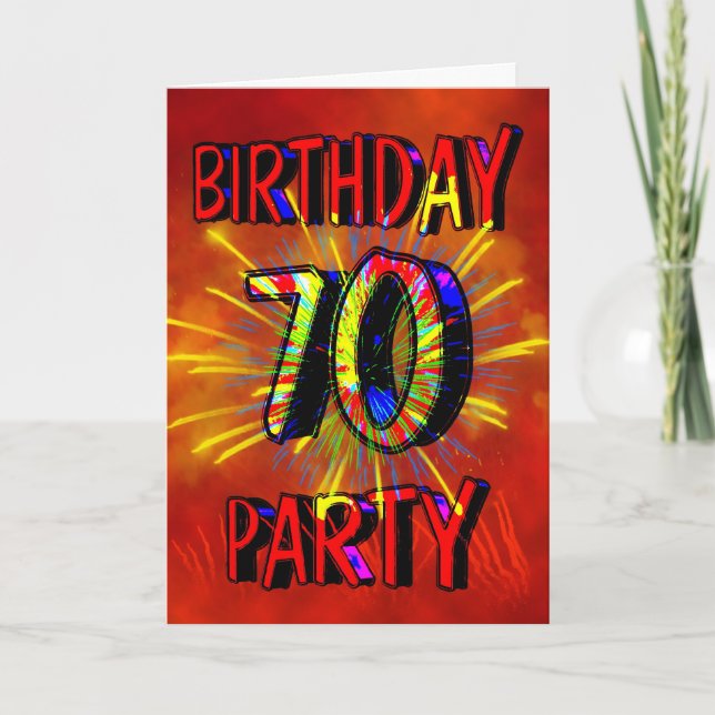 Convite de aniversário 70 (Frente)