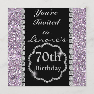 Convite de aniversário 70