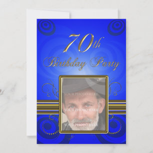 Convite de aniversário 70