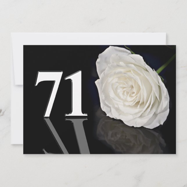 Convite de aniversário 71 anos (Frente)