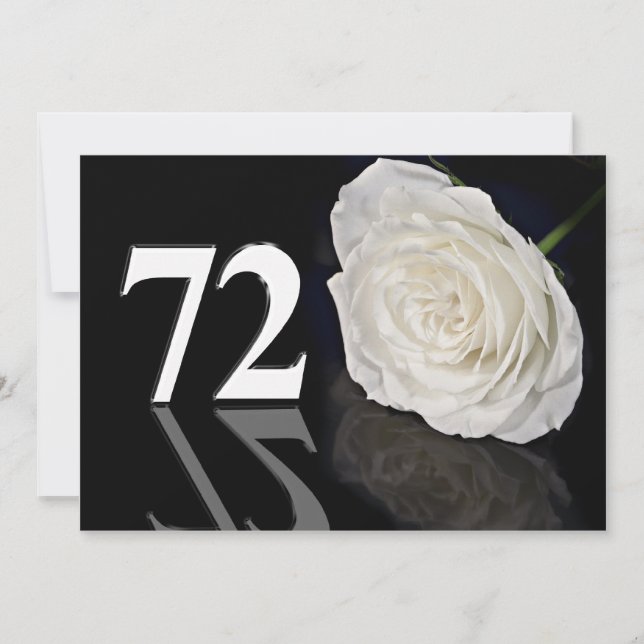 Convite de aniversário 72 anos (Frente)