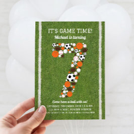 Convite de aniversário 7 desportivo