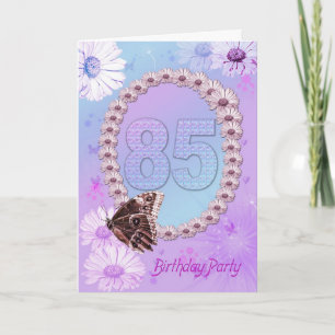 convite de aniversário 85
