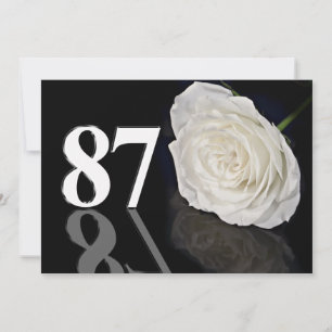 Convite de aniversário 87 anos