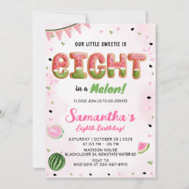 Convite de aniversário 8 da melancia