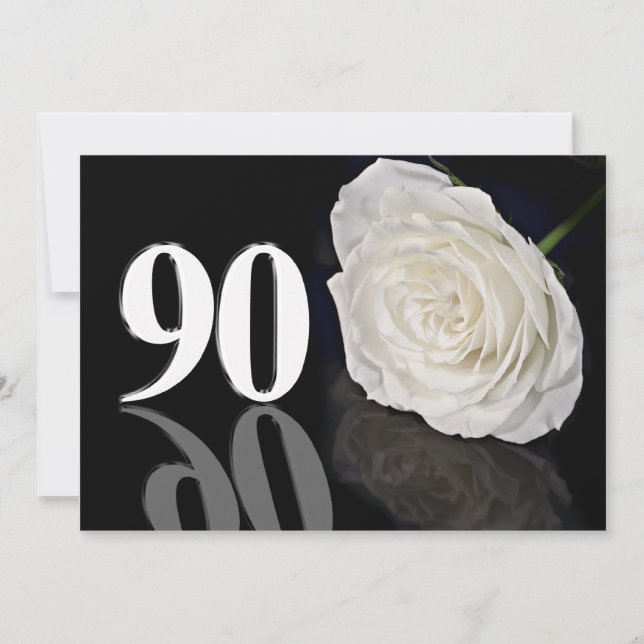 Convite de aniversário 90 anos (Frente)