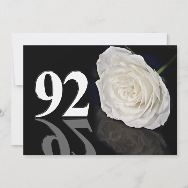 Convite de aniversário 92 anos (Frente)