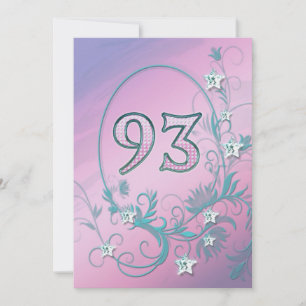 Convite de aniversário 93 anos
