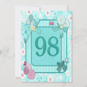 convite de aniversário 98