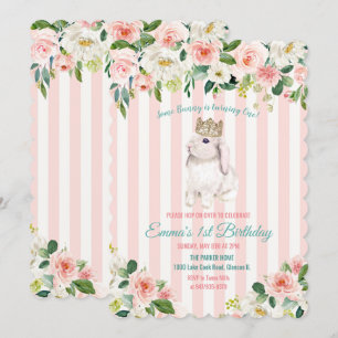 CONVITE DE ANIVERSÁRIO Aquarela Coelho PARA QUALQU