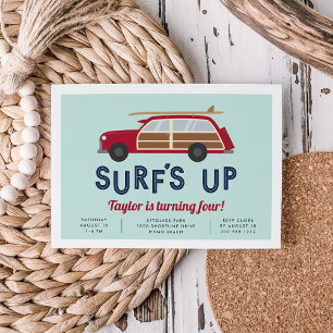 Convite de aniversário arborizado do carro do