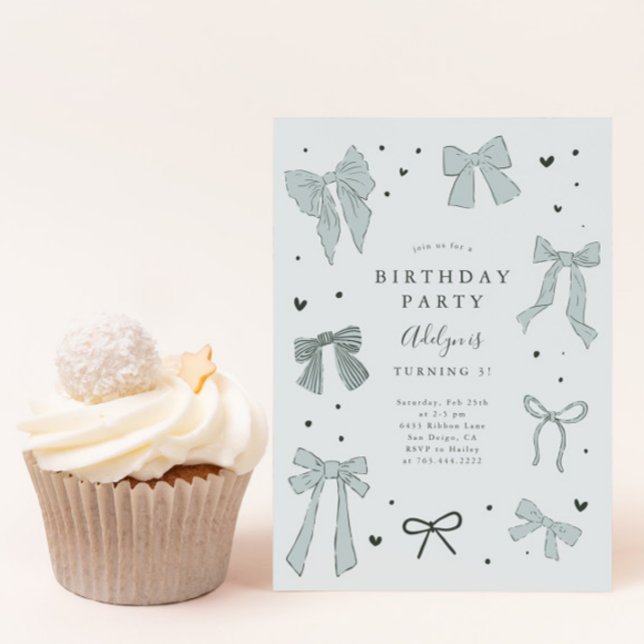 Convite de aniversário Arco Coquette (Criador carregado)