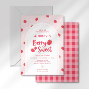 Convite de Aniversário Berry Doce
